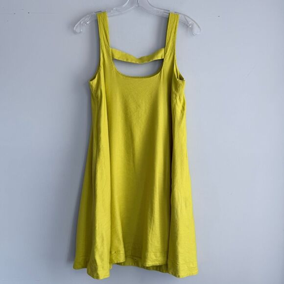 Anthropologie Maeve Lorraine Yellow Cutout Swing Mini Dress XS Summer Vacation - Picture 6 of 14